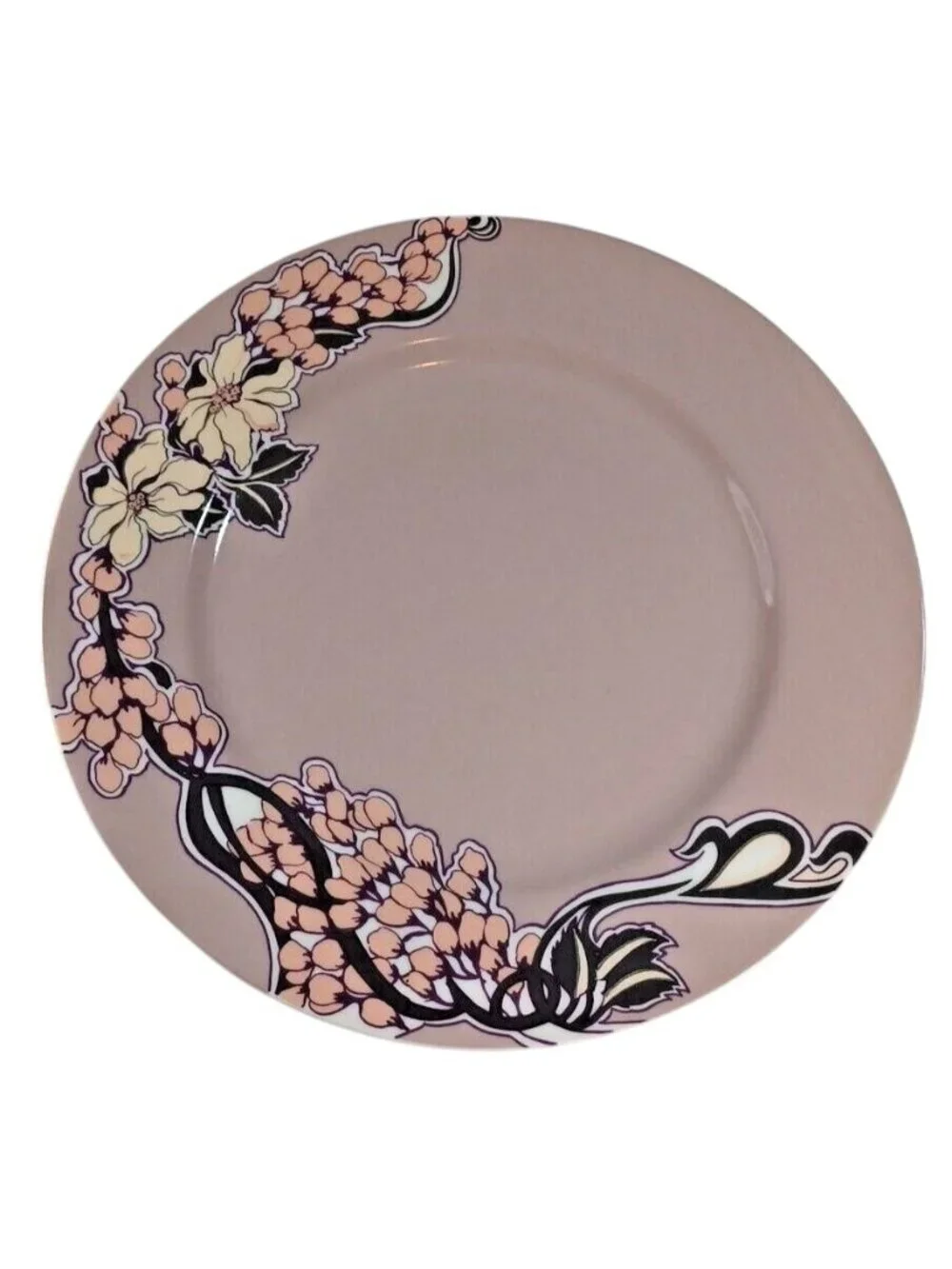 4 Georges Briard Floral Parisienne Art Nouveau Wisteria Floral Dinner Plates